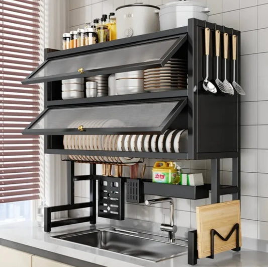 PLATERA ESCURRIDOR CON TAPA DE 2 PISOS GRANDE – 50% OFF