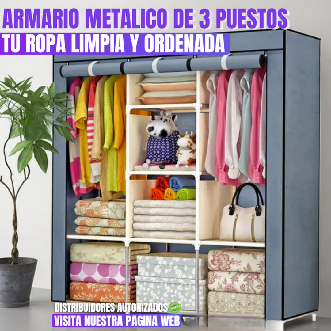 ARMARIO METALICO DE 3 PUESTOS