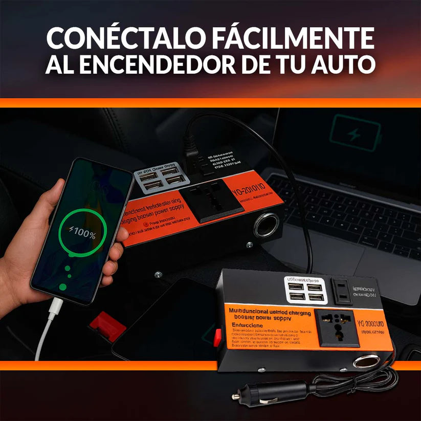 CargaMax - Inversor de corriente para auto